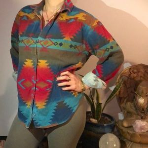 Woolwich Vintage Santa Fe Navajo Print Flannel